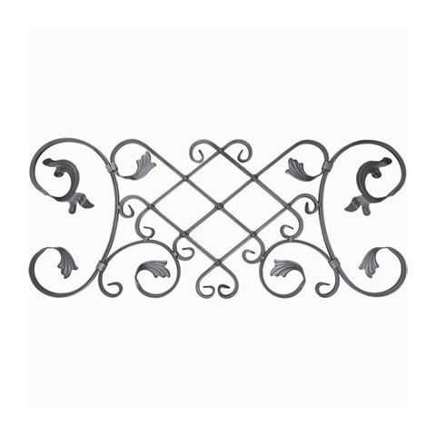 Decorative panel H880mm 16x8mm (H34.64'' 0.63 x 0.32'')  (H34''11/16  5/8'' x 5/16'') FG2340 Panels in wrought iron Decorative panels FG2340