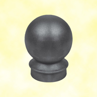 Boule de potelet de rue en acier 90mm pour tube de 66x76mm