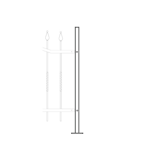 Poteau d'angle 90  fixer de cloture ELEGANCE FT43403 Poteau  fixer Pour cloture ELEGANCE FT43403